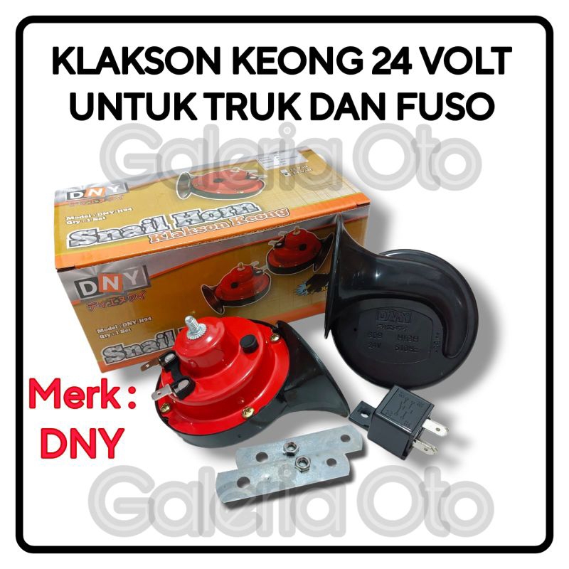 Jual Klakson / Kelakson Keong 24 Volt + RELAY 24 Volt / Snail Horn 24