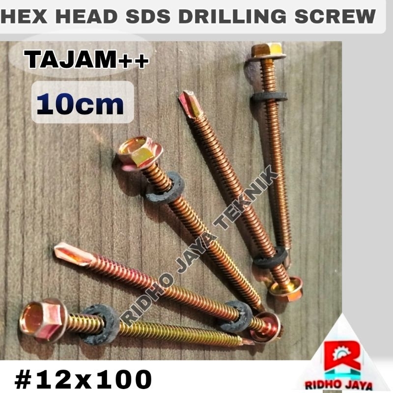 Jual Baut Sekrup Skrup Baja Ringan Cm Roofing X Galvalum Driling Murah Shopee Indonesia