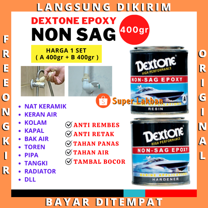 Jual Lem Epoxy Dextone Non Sag Gr Komponen Gr Lem Dempul Kapal