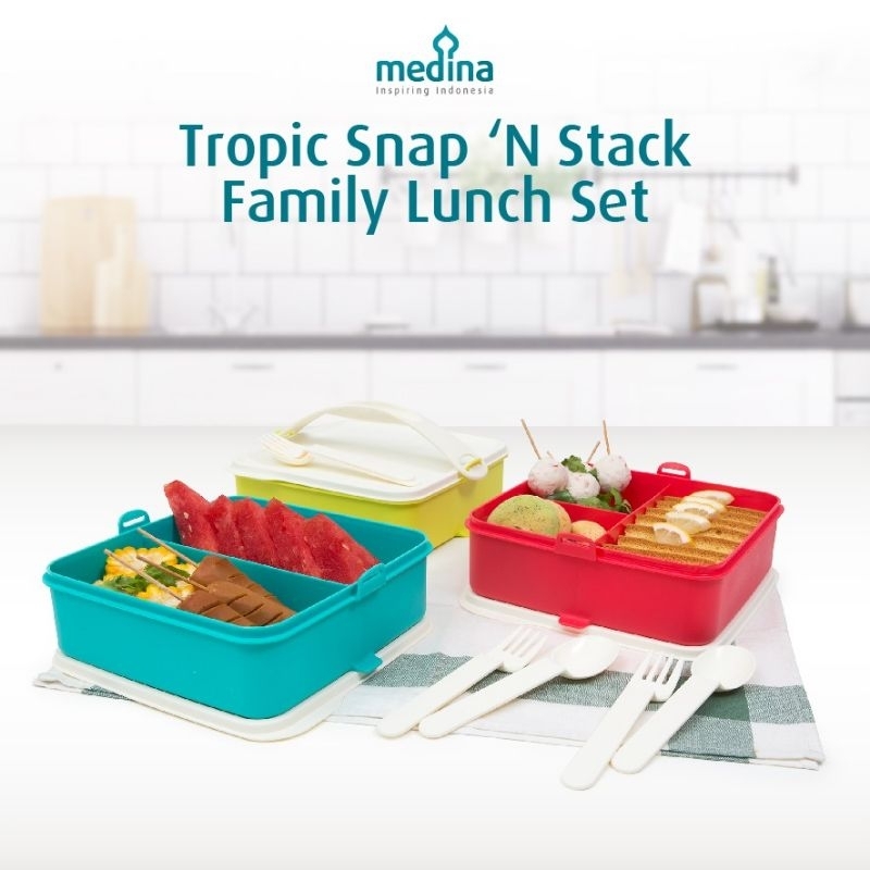 Jual Tropic Snap N Stack Family Lunch Set | Shopee Indonesia