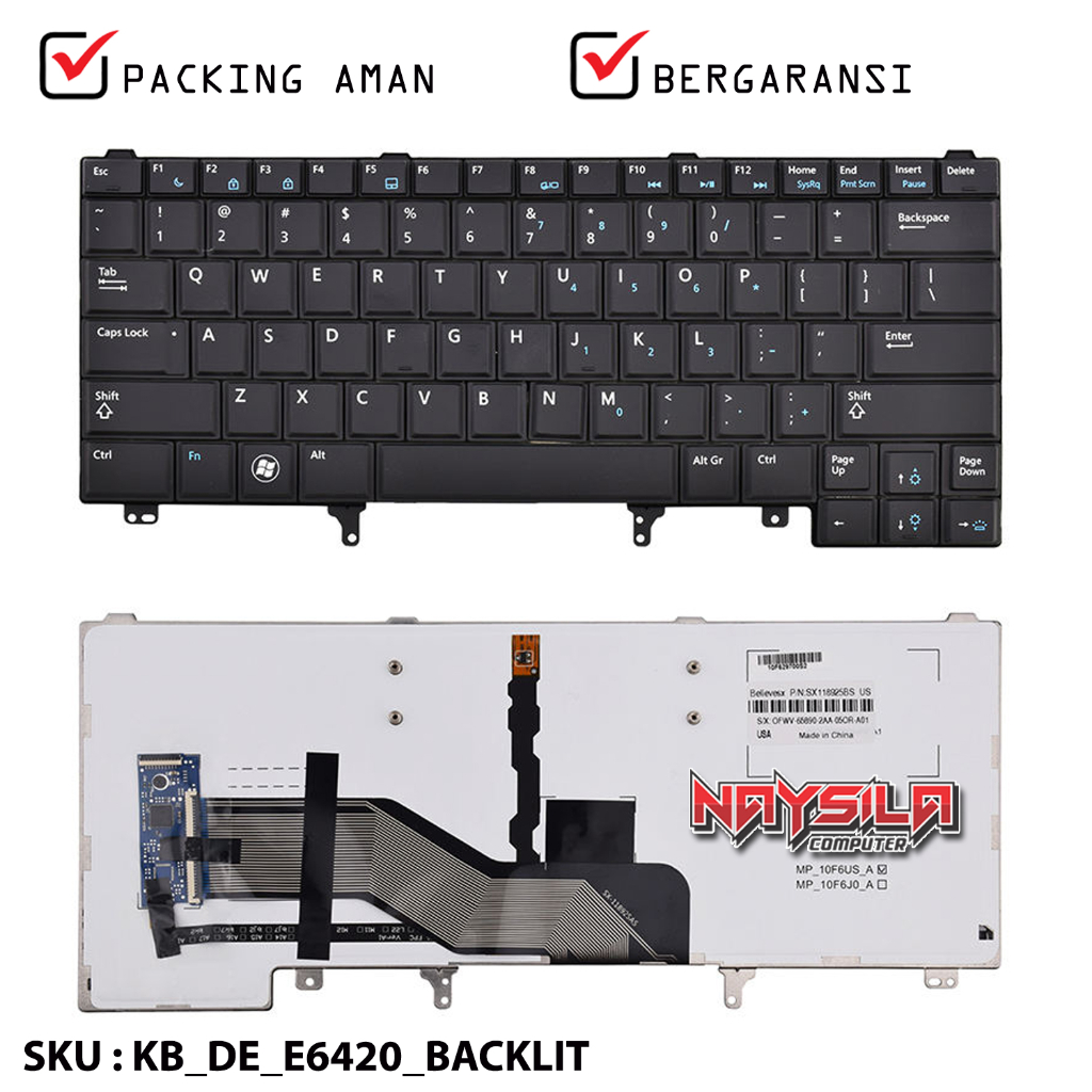 New Replacement US Layout Keyboard Without Backlit Compatible