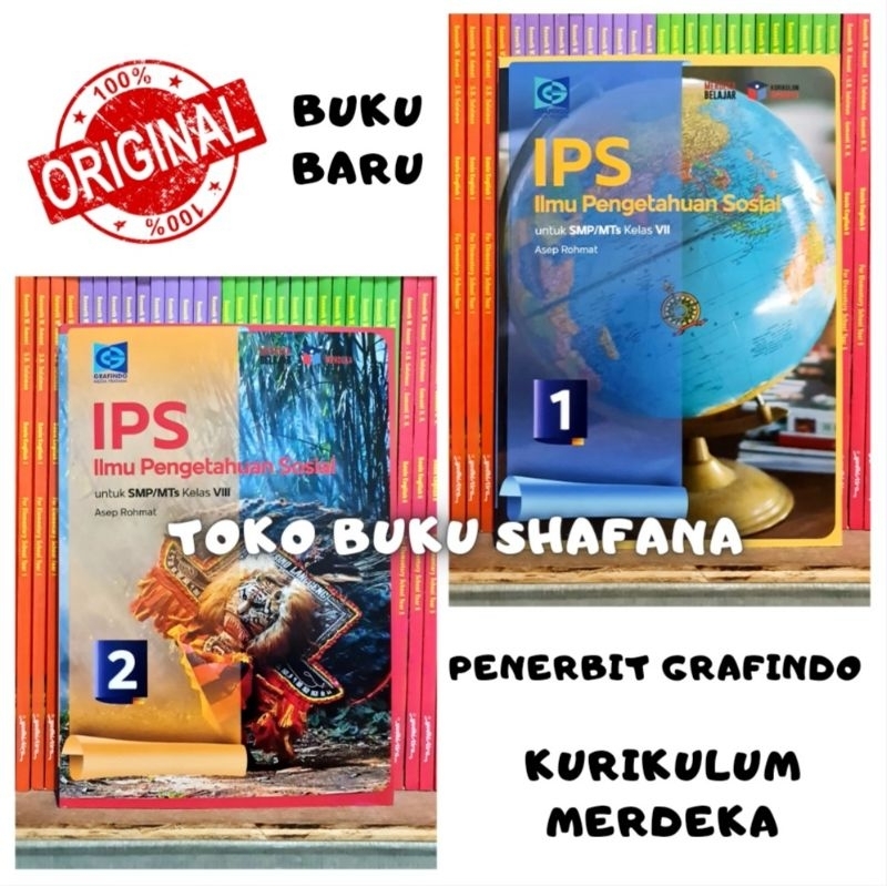 Jual Buku IPS SMP Kelas 7 8 / 1 2 Grafindo Kurikulum Merdeka - Ilmu ...