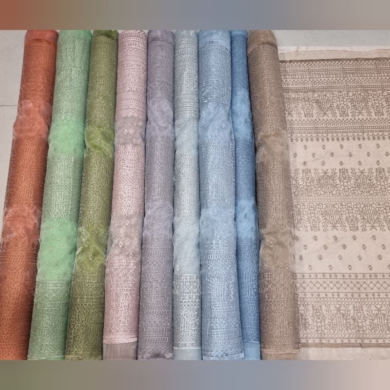 Jual Tile Organza Bordir Etnik Sumba Meteran Shopee Indonesia