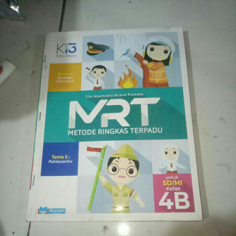 Jual BUKU MRT SD KELAS 4B/METODE RINGKAS TERPADU SD KELAS 4B MASMEDIA ...