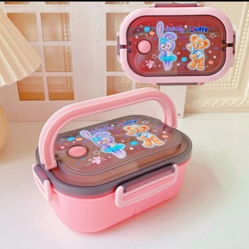 Jual Lunch Box Sekat Kotak Makan Tenteng Sanrio Free Sendok Garpu