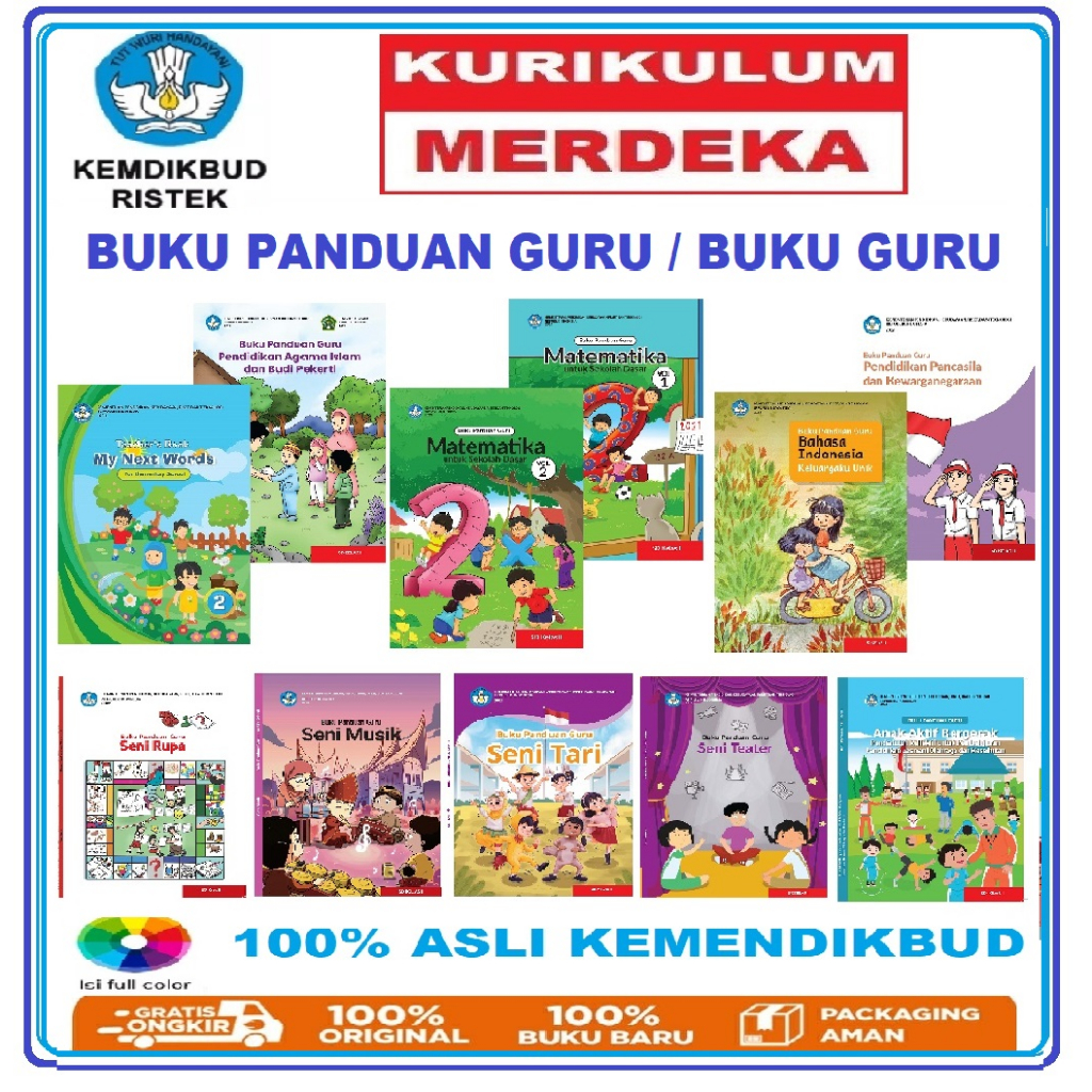 Jual Kemendikbud Buku Panduan Guru SD / MI Kelas II Kurikulum Merdeka ...