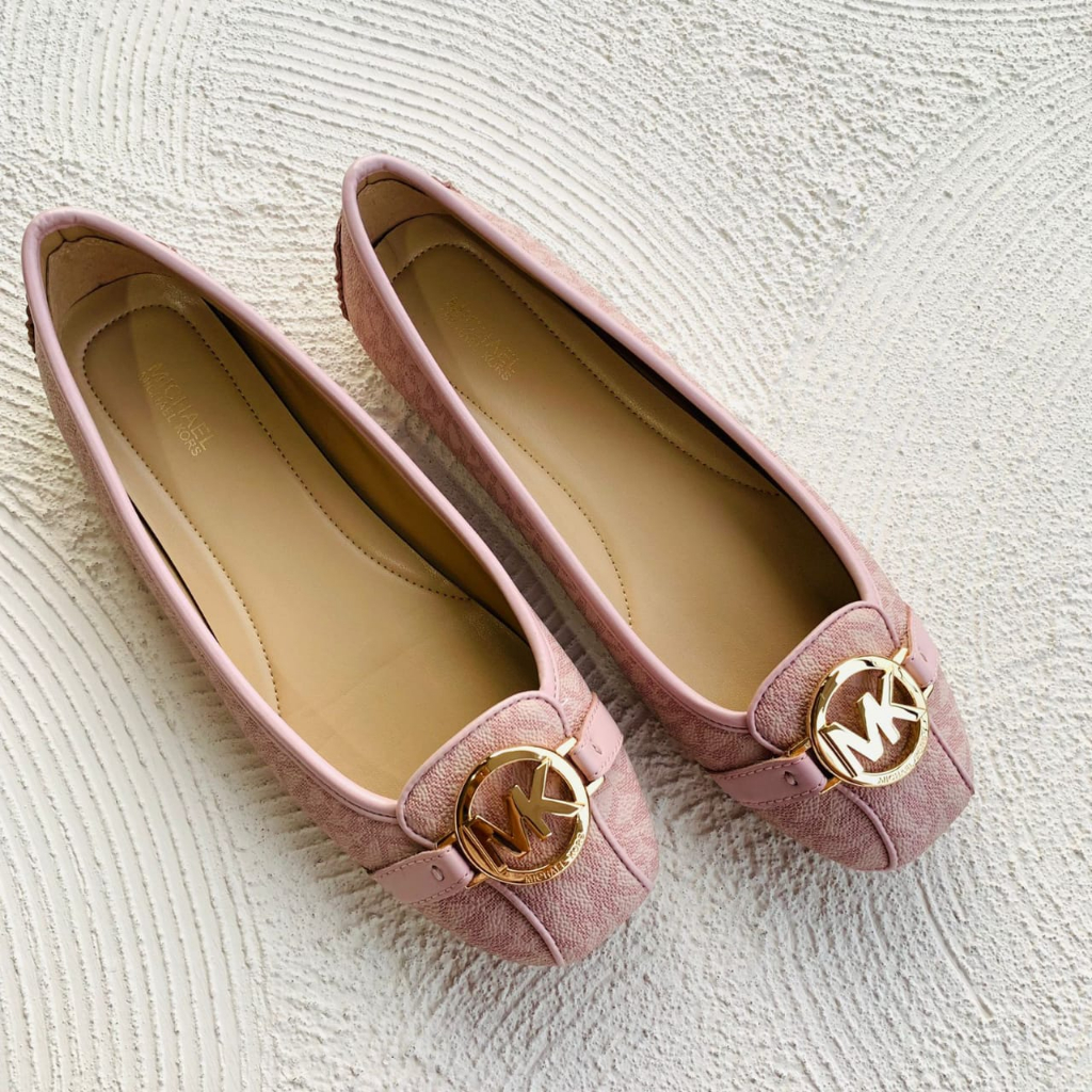 Pink Mk Flats Shoes Sepatu Michael Kors Fulton Moccassin Sign - Main Image