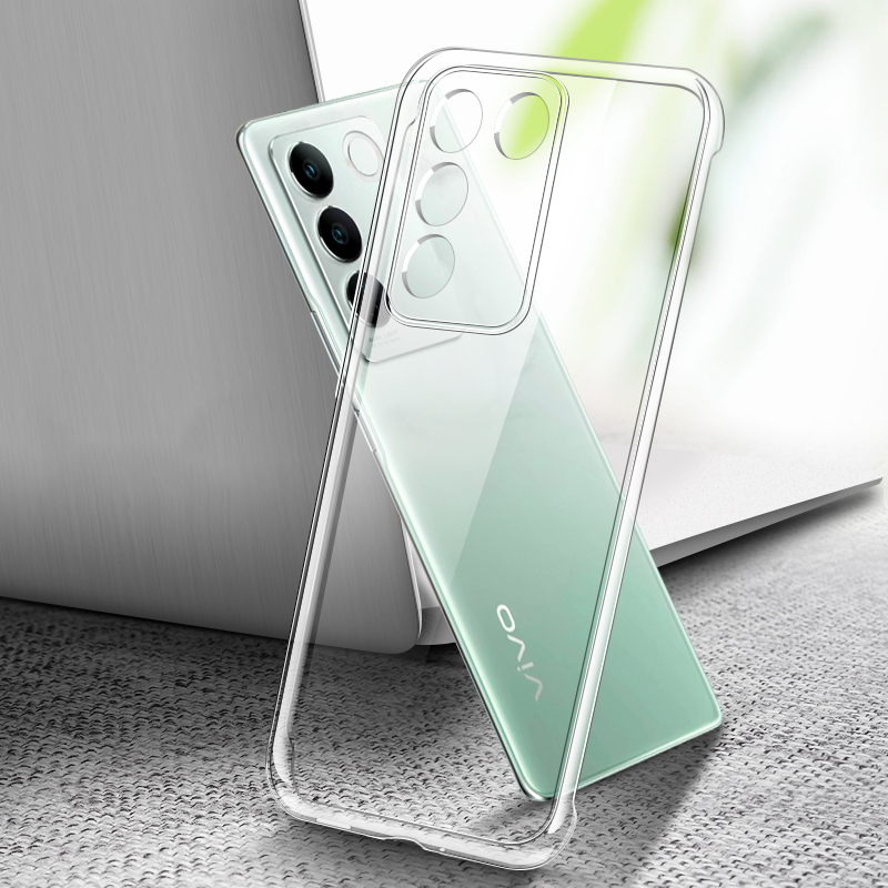 Cover HAOYE Per VIVO V29 5G | Custodia In TPU Morbido Con Placcatura Colorata | Protezione Antiurto Sottile E Leggera (Rosso)