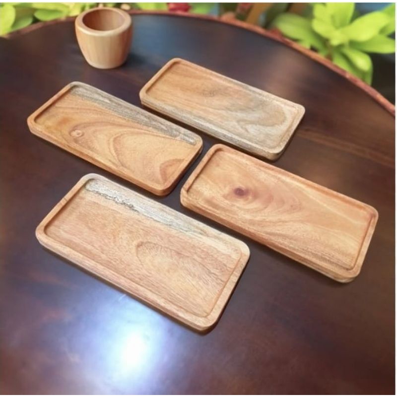 Jual Tatakan Nampan Kayu 10x25 Cm Wooden Coaster Wooden Tray Kopi Tatakan Nampan Gelas Shopee 1180