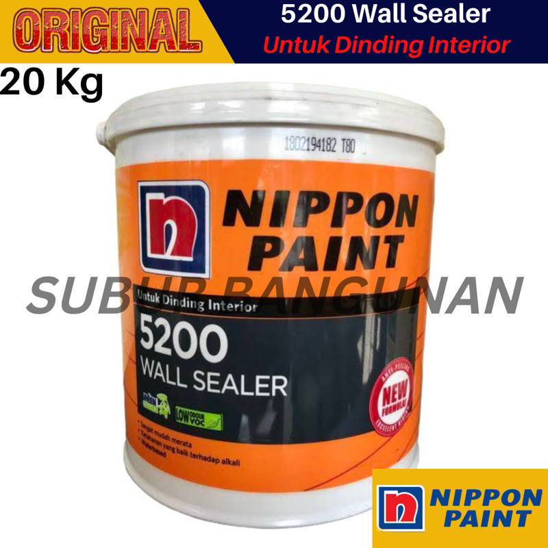 Jual Wall Sealer Cat Dasar Alkali Nippon Paint Wall Sealer Pail Pel Kg Shopee Indonesia