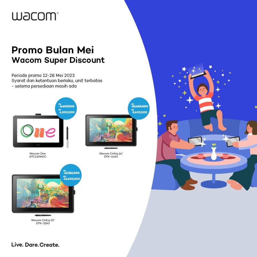 Jual One Display Cintiq Ceres 13" Pen Display Full HD DTC 133