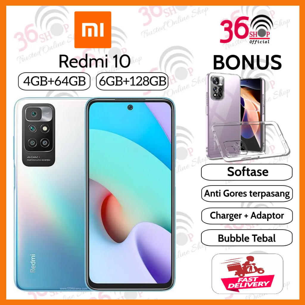 Jual Redmi 10 [4G] 2022 [4GB+64GB] [6GB+128GB] Garansi Resmi Xiaomi 15 ...