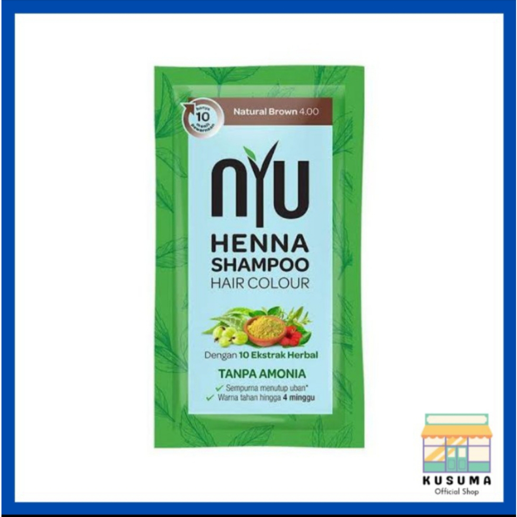 Jual Nyu Henna Shampoo Hair Colour Sachet 20ml Shopee Indonesia 