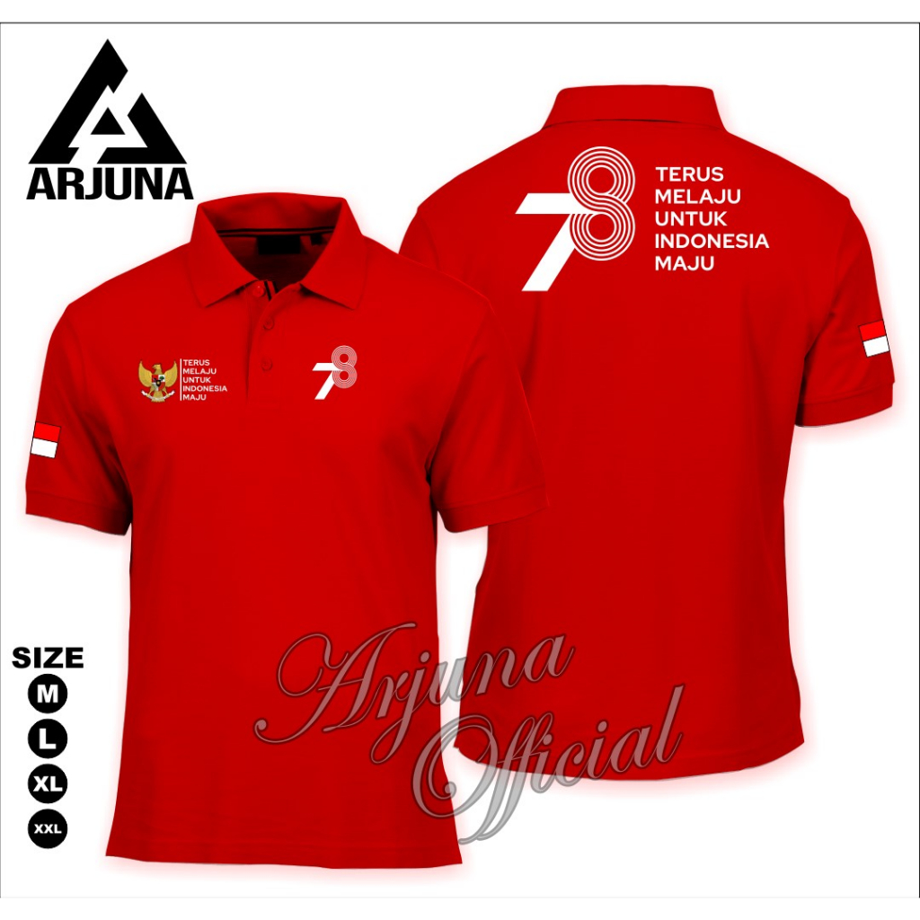 Jual POLOSHIRT / KAOS POLO DIRGAHAYU HUT RI KE 78 V3 KAOS 17 AGUSTUS ...