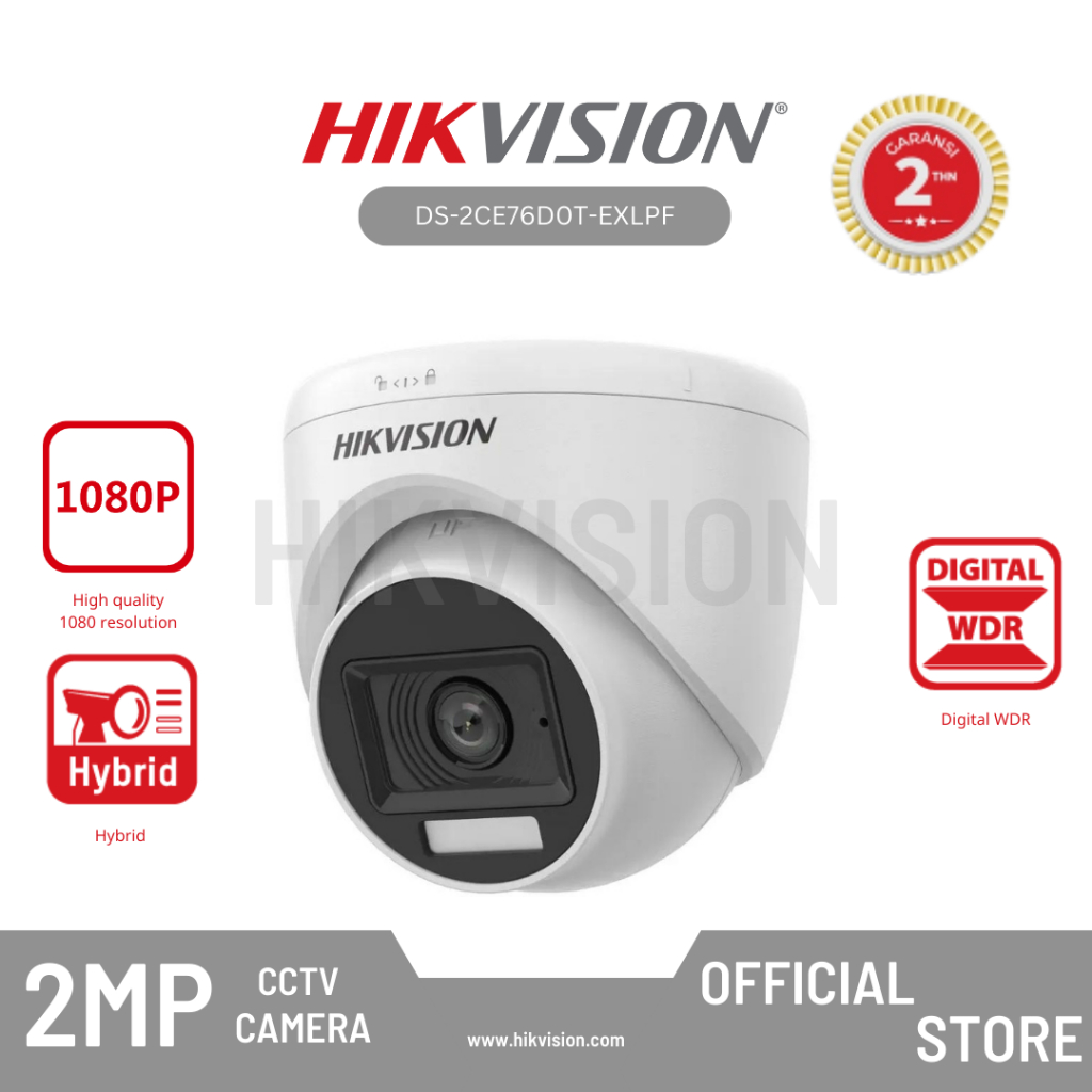 Jual Hikvision Ds Ce D T Exlpf Camera Analog Cctv Mp Smart Hybrid