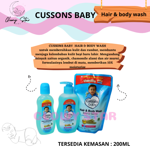 Jual Cussons Baby Hair & Body Wash Mild & Gentle / Cusson Sabun Cair