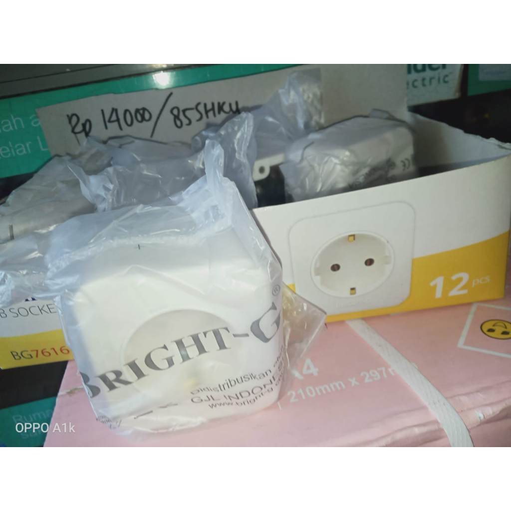 Jual STOP KONTAK OUTBOW BRIGHT G BG-7616 STANDART SNI STOP KONTAK BULAT ...