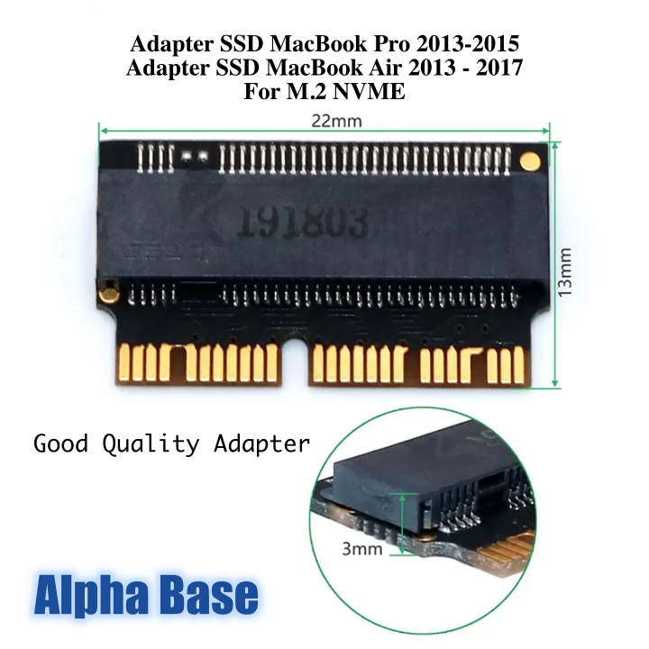 Boîtier Externe SSD Pour MacBook Air/Pro 2013-2016 - Adaptateur USB 3.0 Vers 16+12 Broches