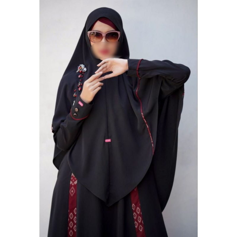Jual Aulia Fashion Set Gamis Jemima Black series | Shopee Indonesia