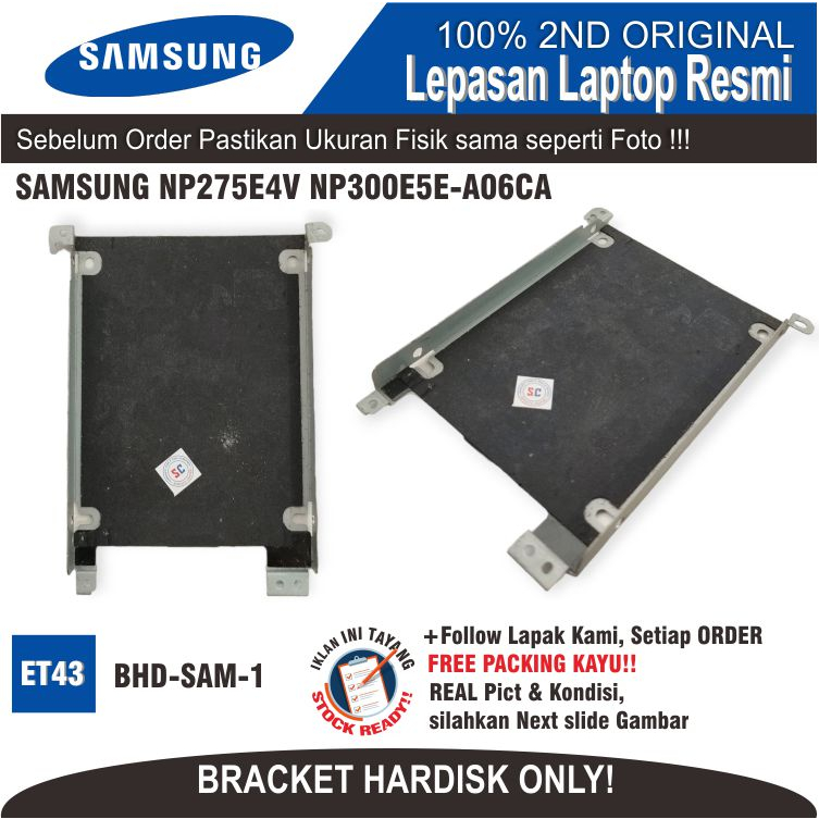 Jual Et Bhd Sam Internal Bracket Hardisk Laptop Samsung Np E V