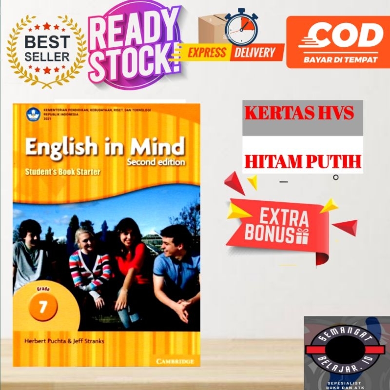 Jual Bahasa Inggris Kelas 7 Kurikulum Merdeka Buku English In Mind ...