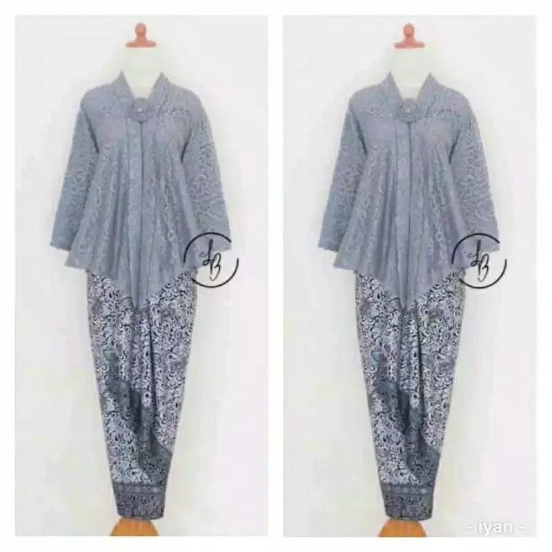 Jual Set Kebaya Jumbo L Ld Kebaya Modern Terbaru Floy Brokat