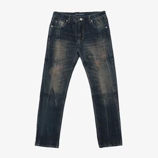 Trondheim Celana Jeans Pria Denim Pants Jean Claude Lightning Biowash Tink Blue Jeans Whisker