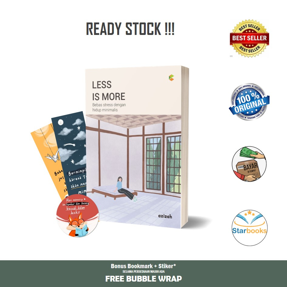Jual C-Klik - Buku Less Is More : Bebas Stress Dengan Hidup Minimalis ...