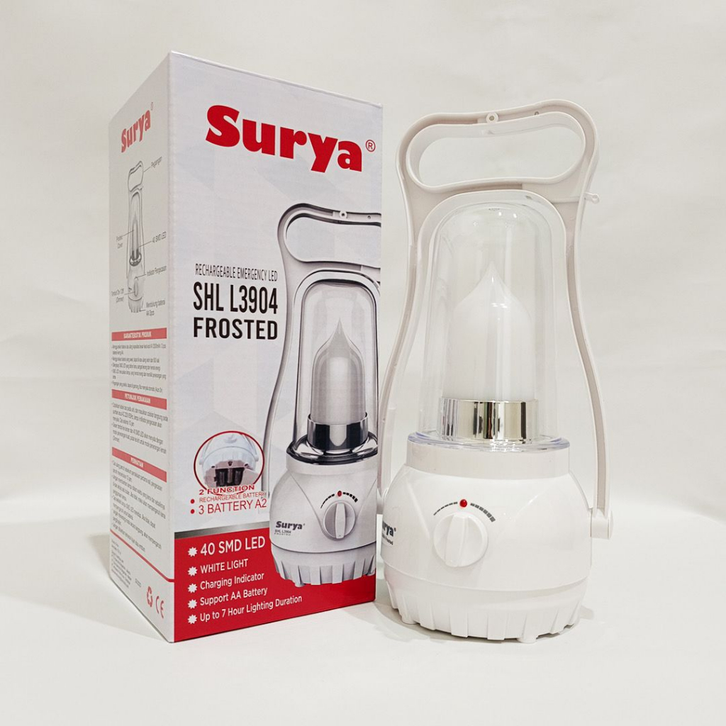 Jual Lampu Emergency LED SURYA Lampu Darurat Senter Charge SHL L3904 ...