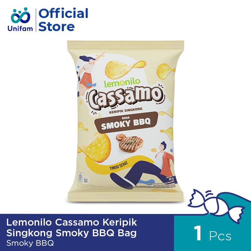 Jual Lemonilo Cassamo Smoky BBQ 50gr - Keripik Singkong Rasa Smoky ...