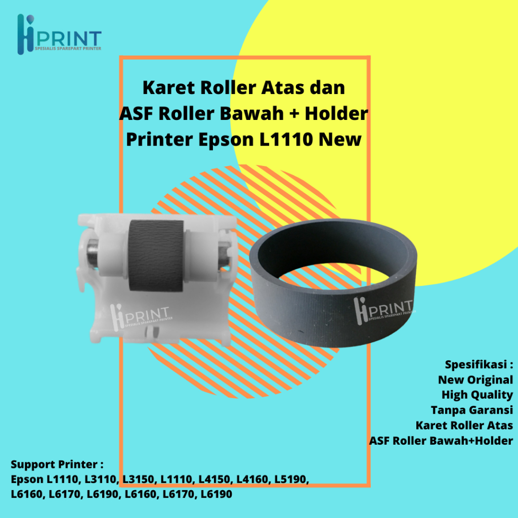 Jual Asf Roller Bawah Dan Karet Atas Epson L1110 L3110 L3210 L3216 L3150 L5190 Asf Roller Plus 7060