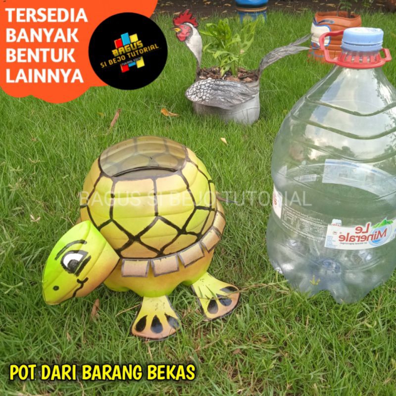 Jual Pot Galon Le Mineral Bentuk Kura Kura Prakarya Kerajinan Dari