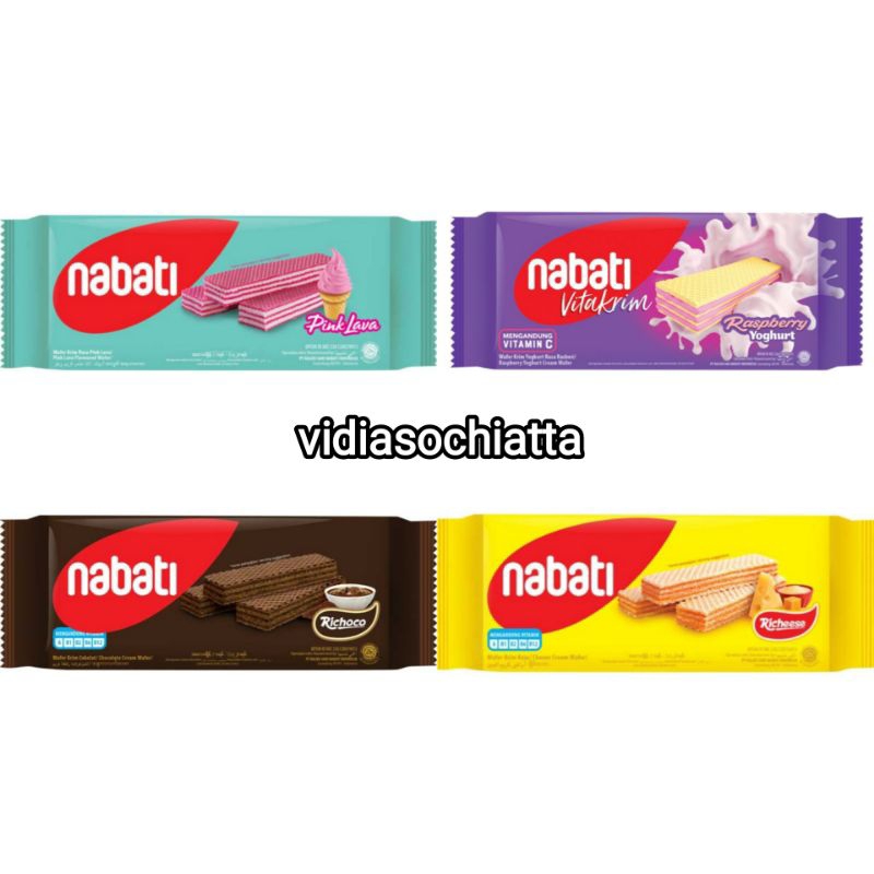 Jual Nabati Wafer Pink Lava Raspberry Yogurt Richeese Keju Richoco ...