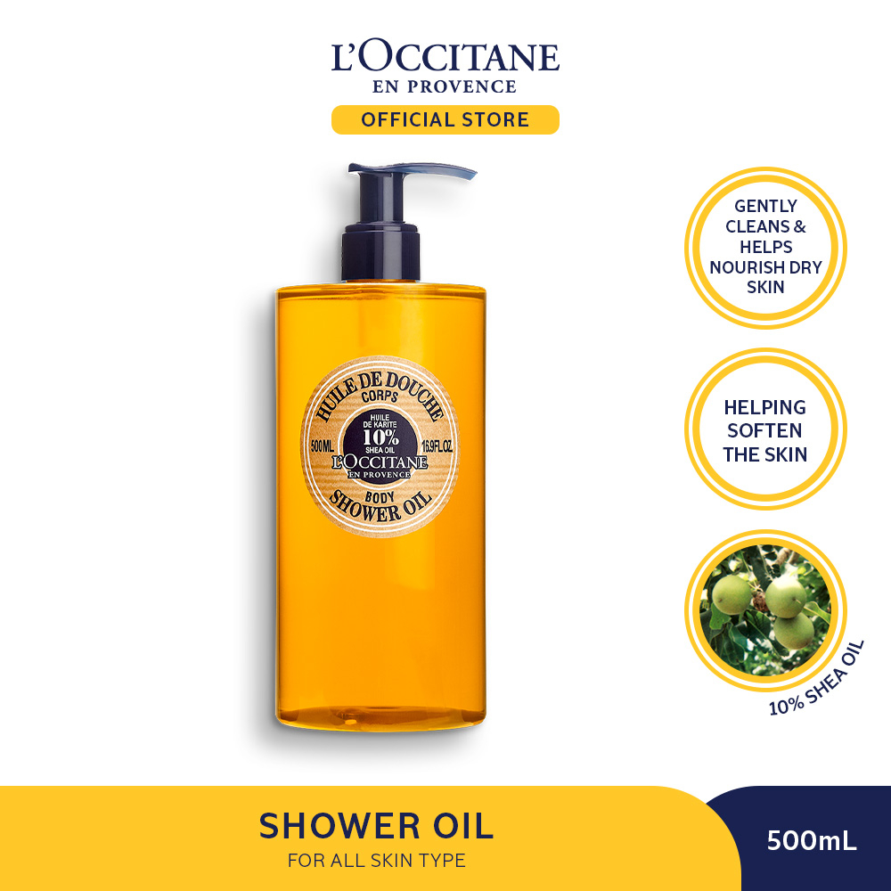 Jual L'Occitane Shea Shower Oil 500ml Minyak Mandi Tubuh Shea