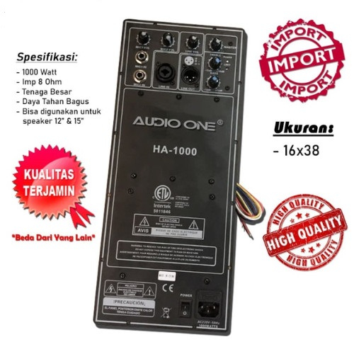 Jual Mesin Speaker Aktif Power Kit Aktif Audio One HA1000 IMPORT