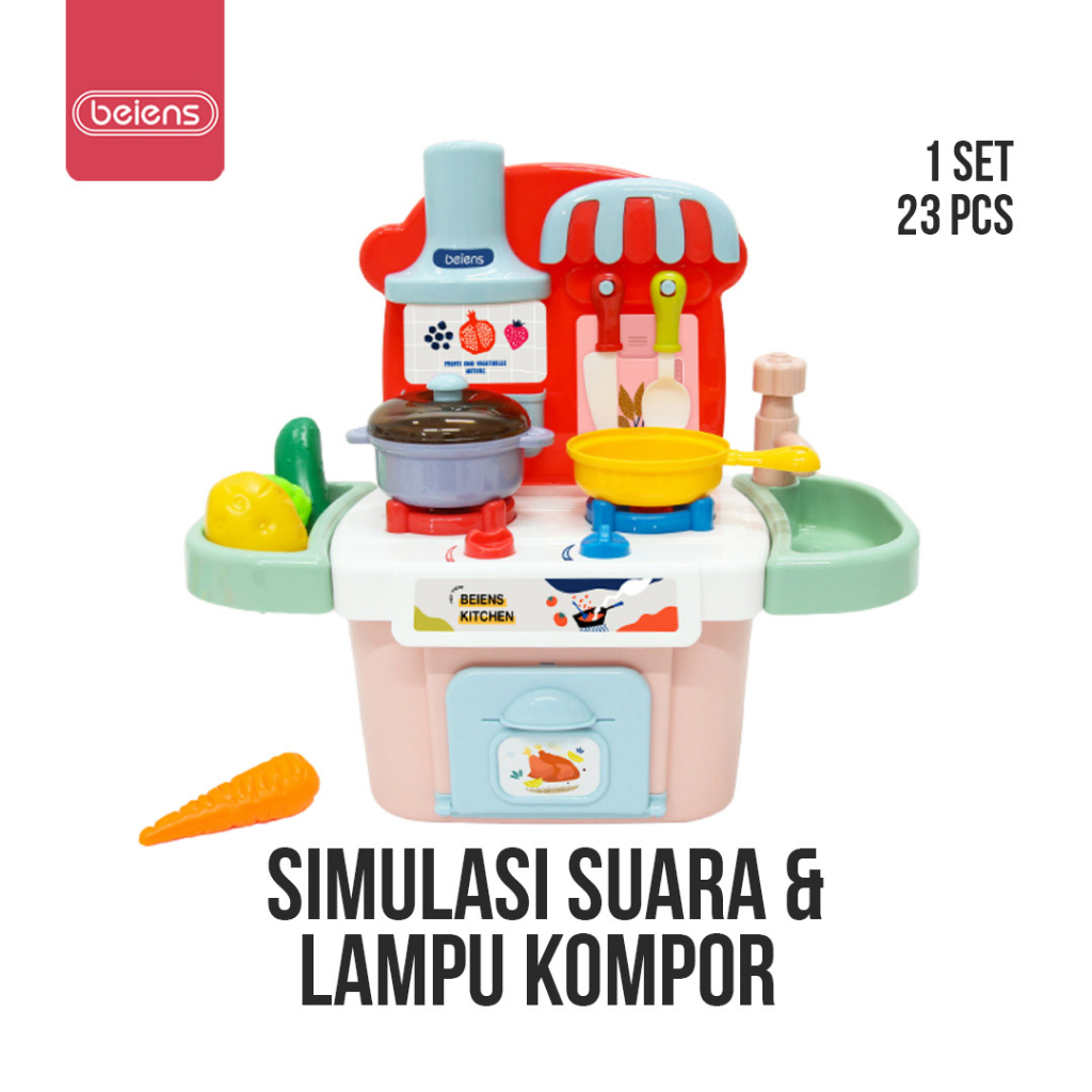 Jual Beiens Cooking Mini Kitchen Set Toys Mainan Edukasi Masakan Anak