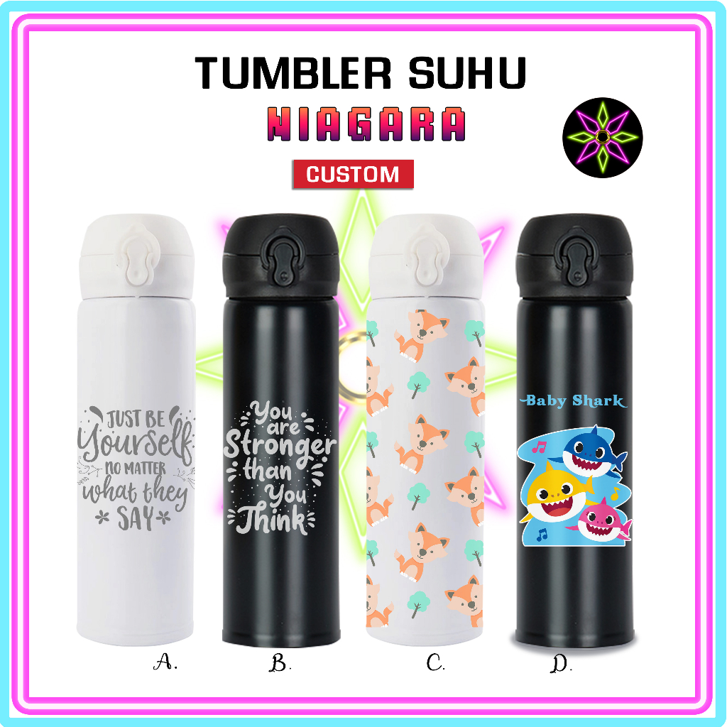 Jual HIKARI PRINT CUSTOM TUMBLER NIAGARA CUSTOM SUHU PANAS MURAH ...