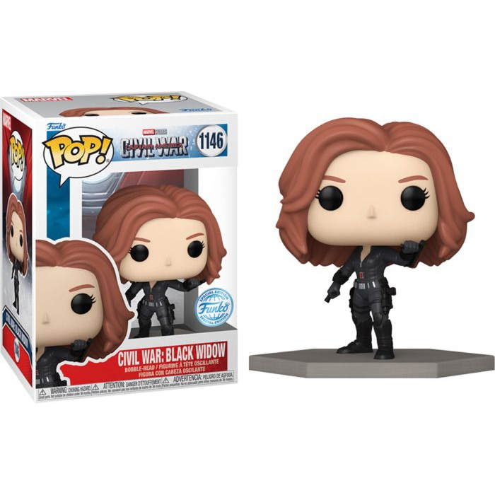 Funko 97680 MARVEL - Jada Metals Die Cast 4 Inch Civil War-Black Widow, Figura In Metallo Da 10 Cm