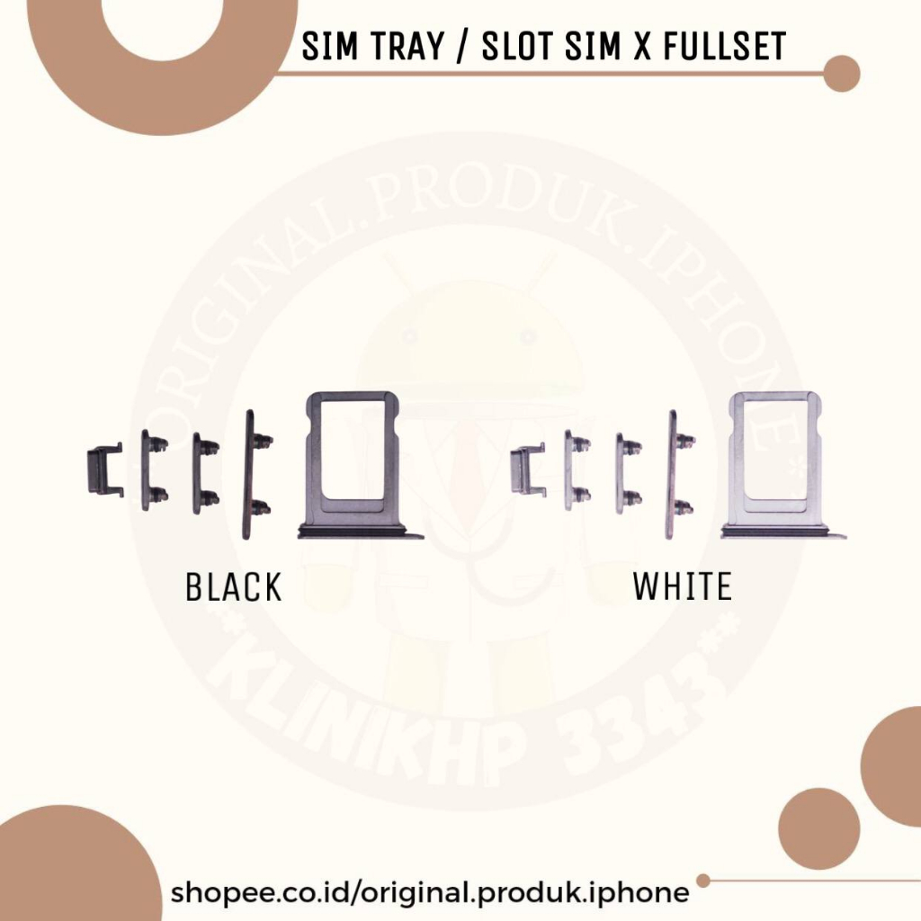 Jual TOMBOL VOLUME + ON OFF SILENT SIM TRAY FULLSET X | Shopee Indonesia