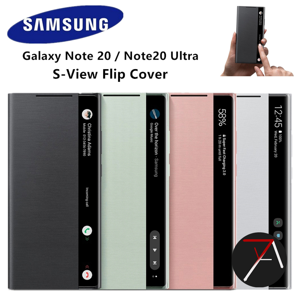 Samsung Galaxy Note 20 Ultra 20 Ultra Note20Ultra Flip Clear View Cover  Case Casing Original 100%