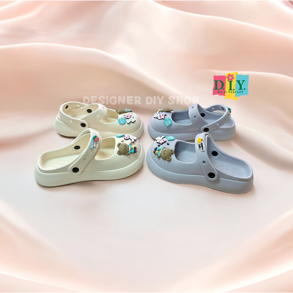 Jual Sepatu Sendal Wanita Wedges Sandal Slop Baim Jelly Mary Jane Shopee Indonesia