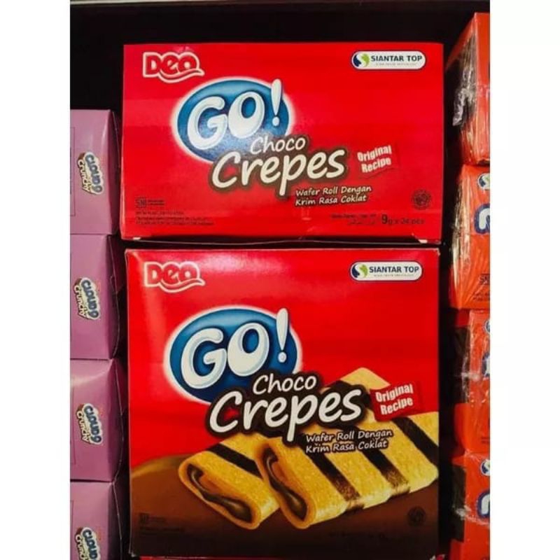 Jual DEO GO Choco Crepes 1 Box Isi 24 Pcs | Shopee Indonesia
