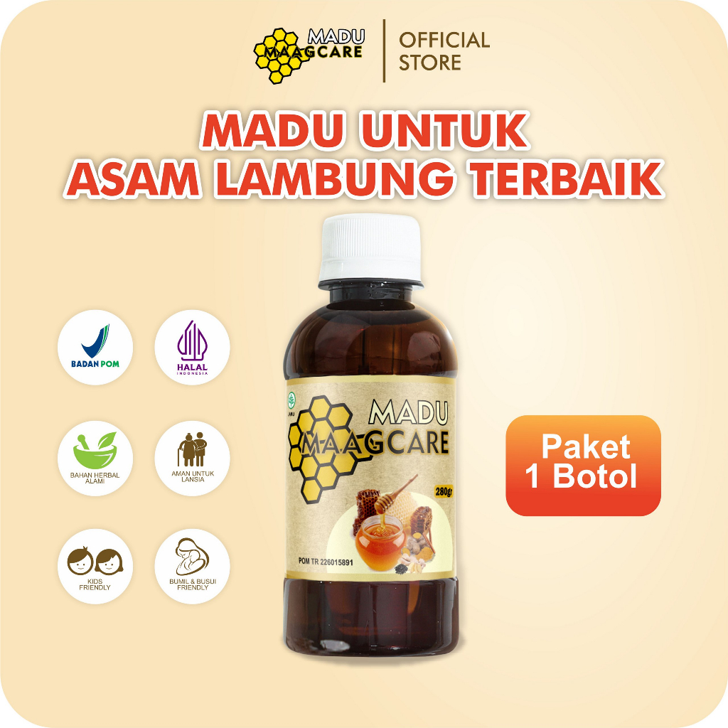 Jual Maagcare Madu Maag Herbal 100 Original Obat Asam Lambung Kronis