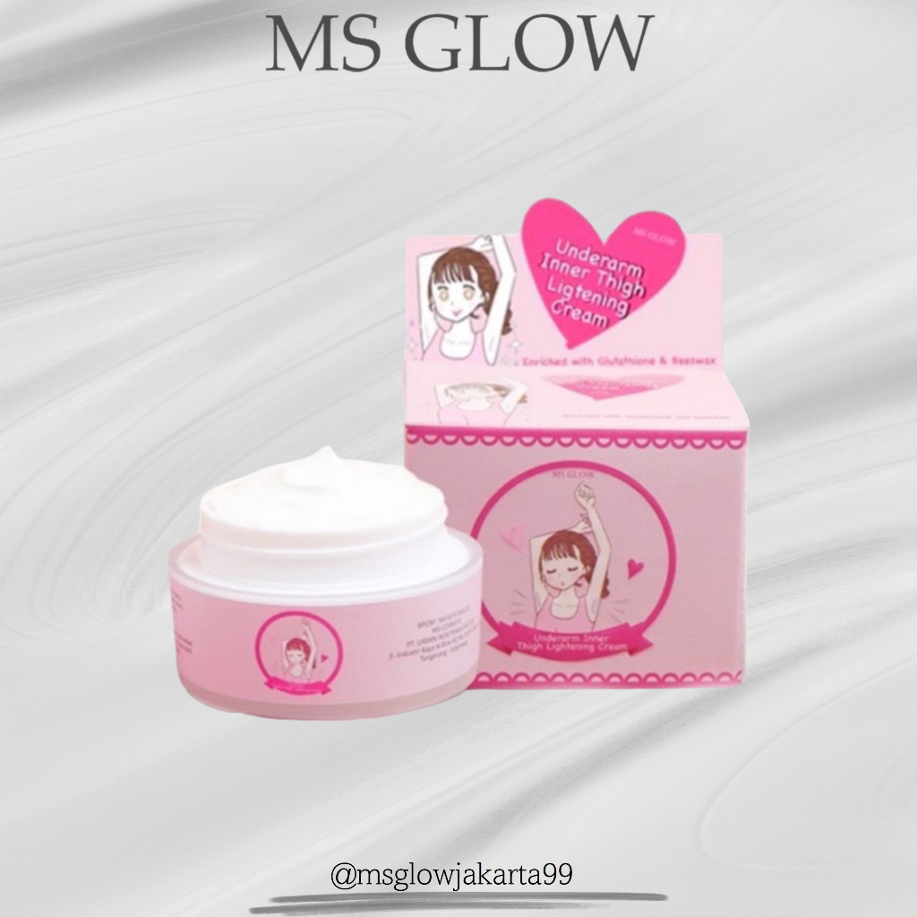 Jual MS GLOW Underarm Inner Thigh Lightening Cream Pencerah Ketiak 15gr