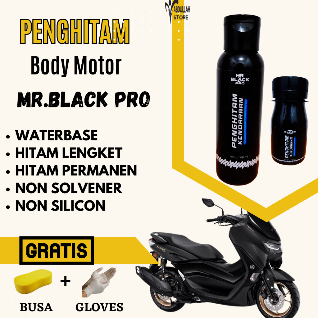 Jual Penghitam Body Motor Permanen Penghitam Body Kasar 100 Original Penghitam Motor Free Busa 2446