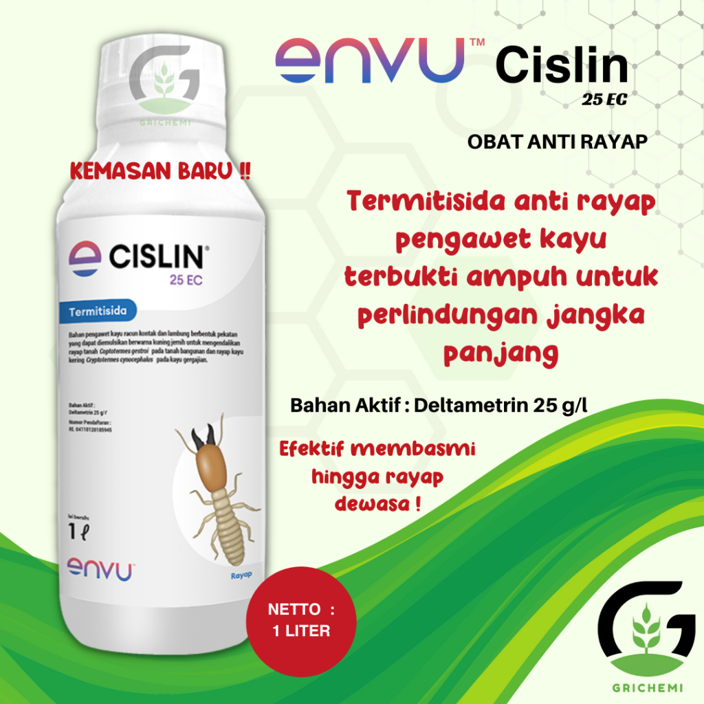 Jual CISLIN 25 EC 1 LITER TERMITISIDA BAYER OBAT RACUN ANTI RAYAP ORIGINAL Shopee Indonesia