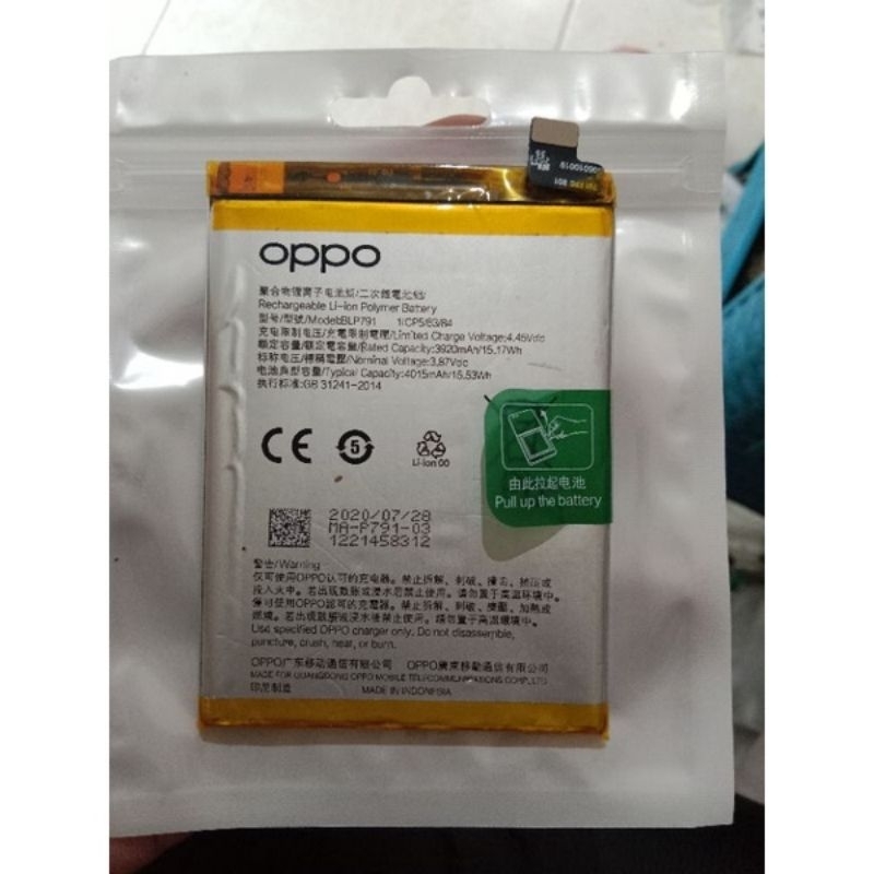 Jual baterai Oppo Reno 4 ori copotan bateray Oppo Reno 4 battery Reno 4 ...