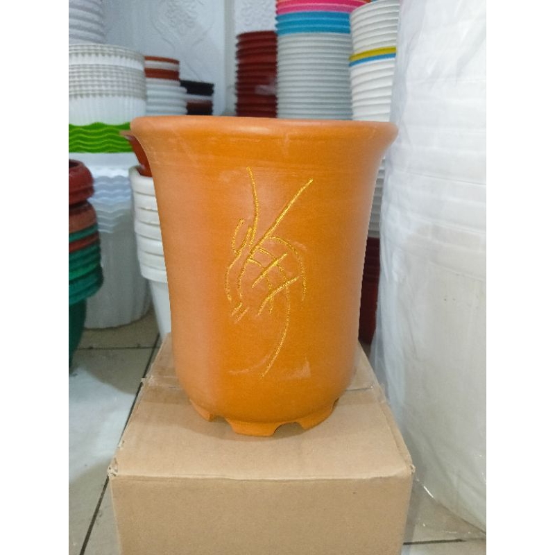 Pot Bunga Bonsai Cascade Keramik Cina