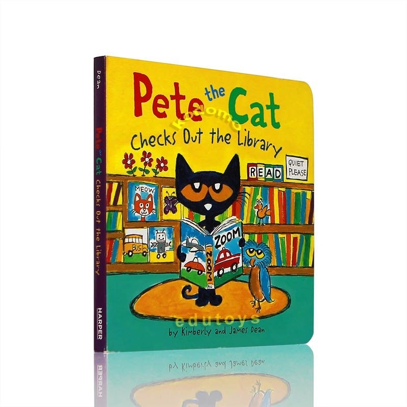 Jual Pete the Cat Checks Out The Library (English Board Book