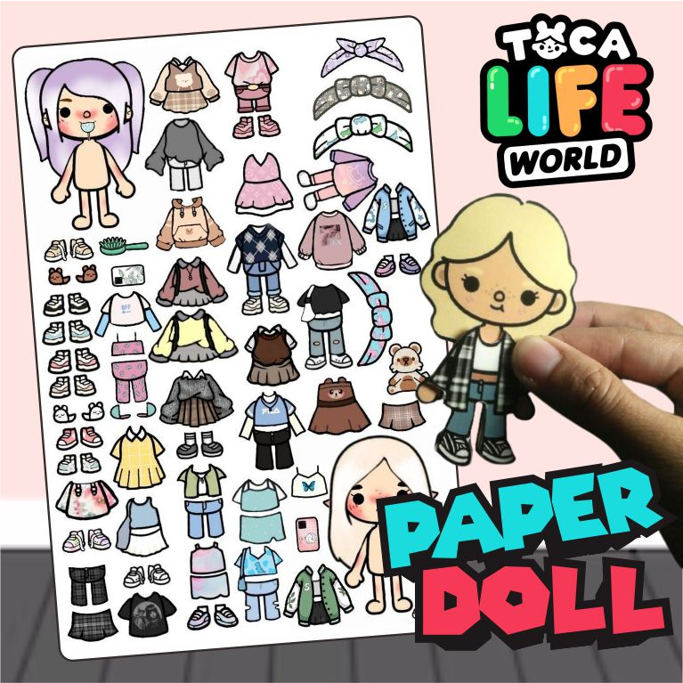 Jual MAINAN KERTAS TOCA BOCA BP BPAN PAPER DOLL VIRAL MAINAN EDUKASI ...